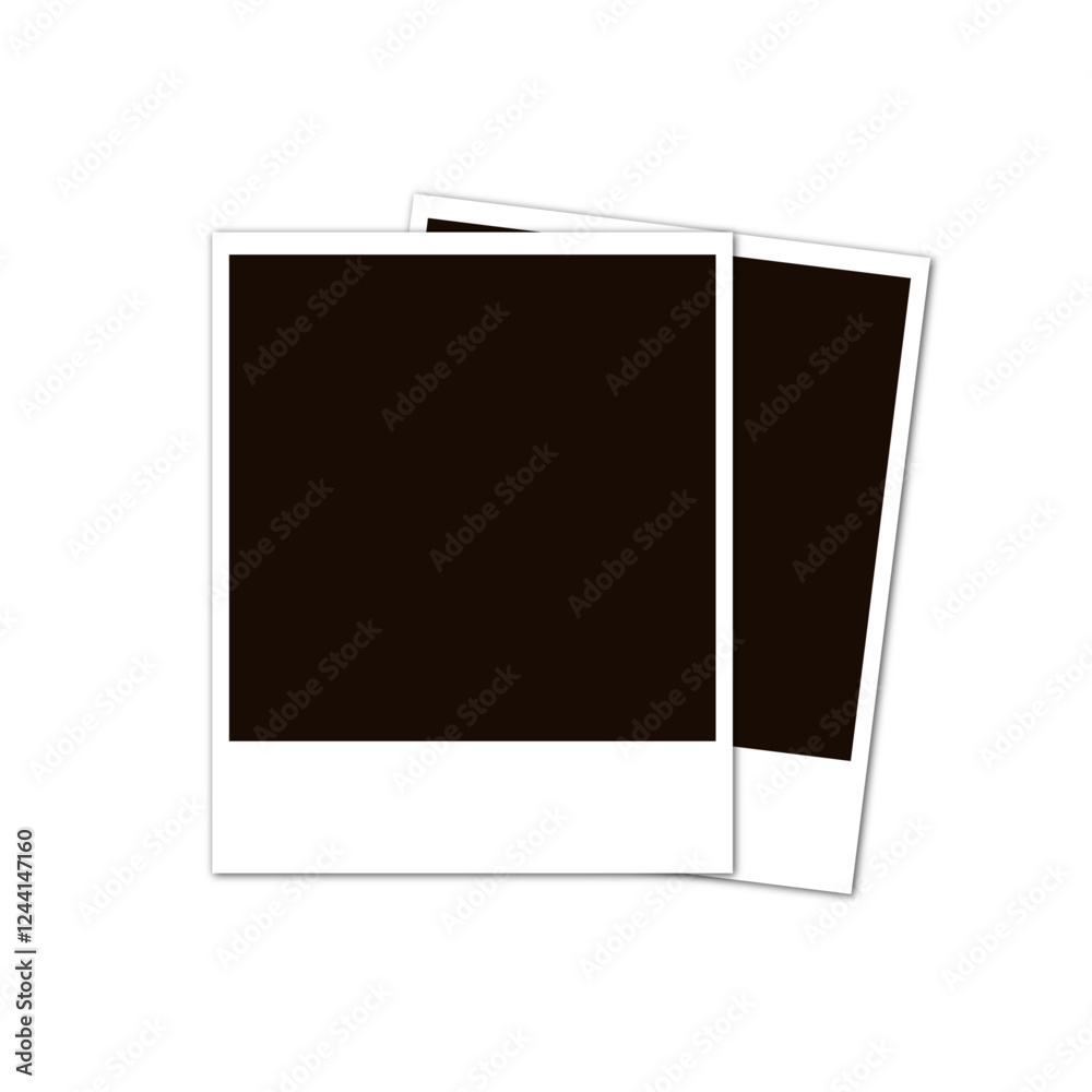 Photo frame on a white background. mockup. vector Photo frame on a white background. mockup. vector