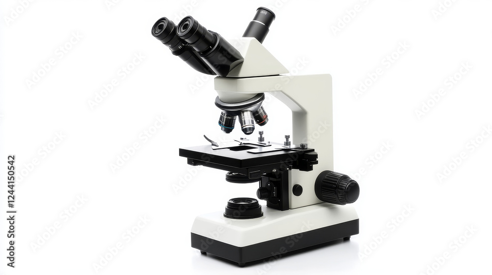 Microscope. Close up optical lens. Vector 3d professional school microscope. Science laboratory, medical equipment concept. Lab research, microbiology analyze, clinical diagnostic symbol. Banner. Microscope. Close up optical lens. Vector 3d professional school microscope. Science laboratory, medical equipment concept. Lab research, microbiology analyze, clinical diagnostic symbol. Banner.
