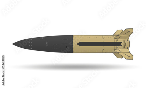 A supersonic tactical ballistic missile with shadow