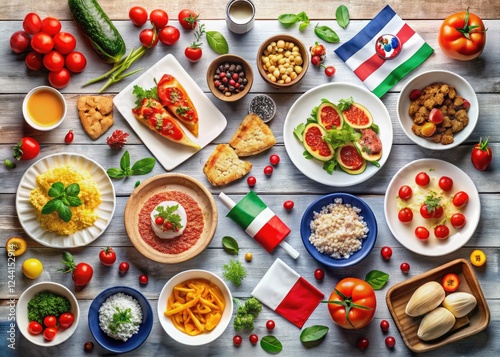 Wallpaper Mural World flags inspire this culinary adventure.  Savor the diverse tastes and breathtaking food photography. Torontodigital.ca