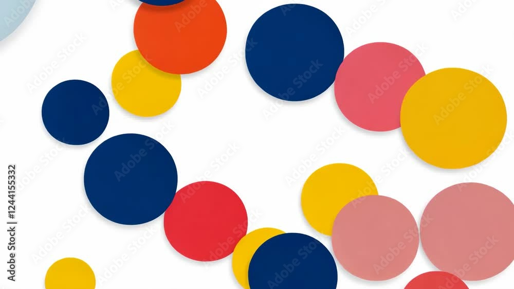 Colorful background with many small circles of different colors. The circles are arranged in a pattern and the background is white Colorful background with many small circles of different colors. The circles are arranged in a pattern and the background is white