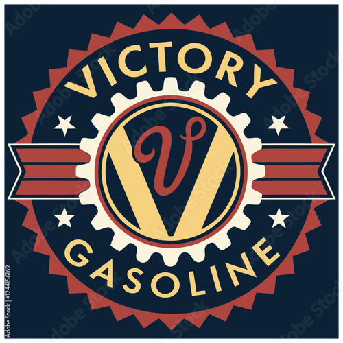 Victory Gasoline - Classic Vintage Gas Station T-Shirt Design