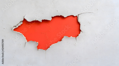 Wallpaper Mural Empty room with damaged, cracked wall mock up Torontodigital.ca