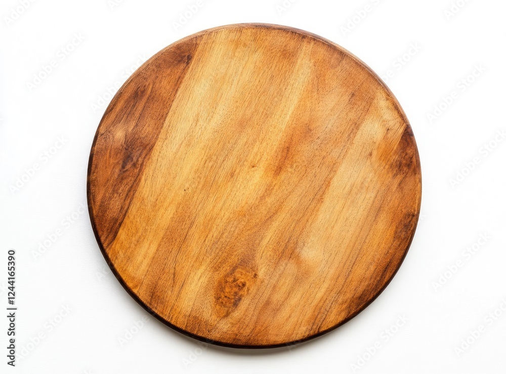 An empty wooden pizza board on a white background, top view, flat lay. The product is centered and has an organic shape An empty wooden pizza board on a white background, top view, flat lay. The product is centered and has an organic shape