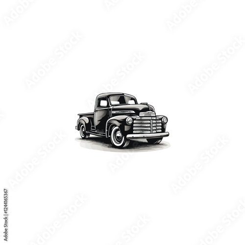 vector illustration of a cartoon truck