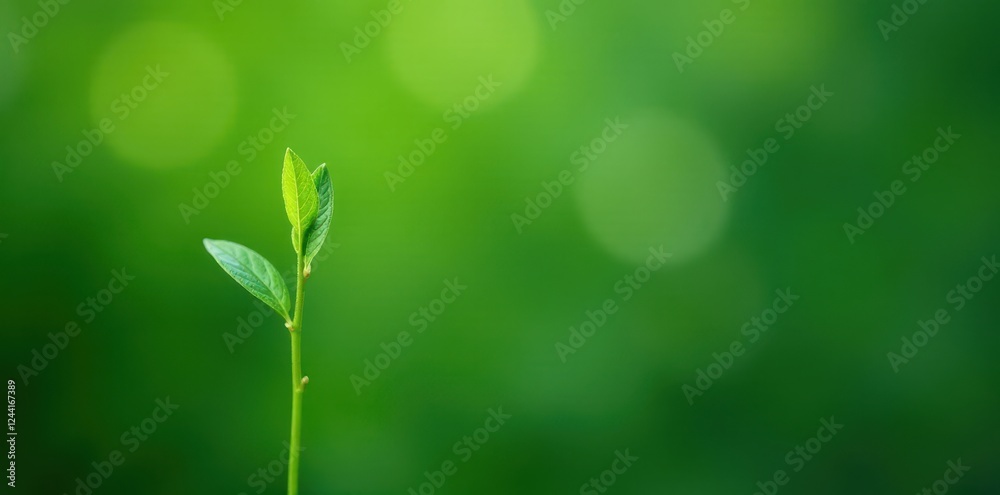 Single vibrant green sprig, delicate leaves, clean backdrop , green sprig, vibrant Single vibrant green sprig, delicate leaves, clean backdrop , green sprig, vibrant