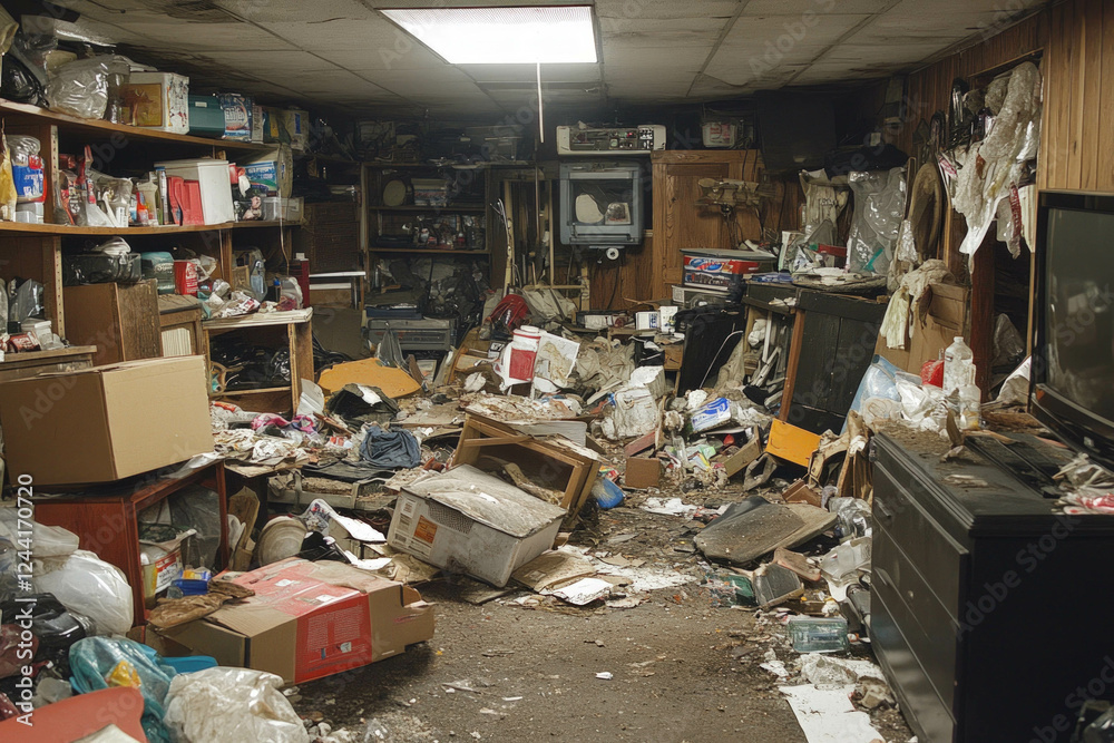 Cluttered Basement Cluttered Basement