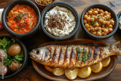 Crete Food, Served On A Table