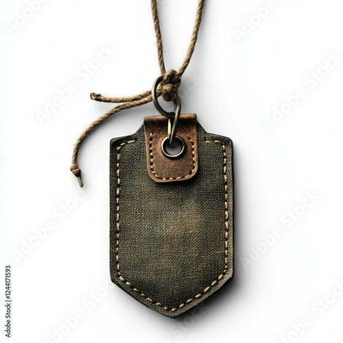 Fabric Label Isolated