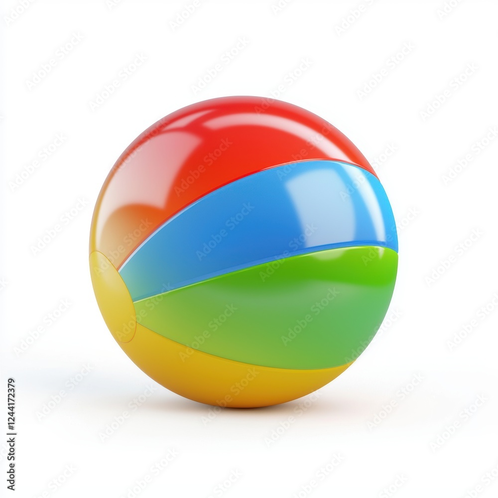 bouncing colorful ball, isolated on white bouncing colorful ball, isolated on white