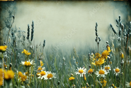 Grunge Floral Background