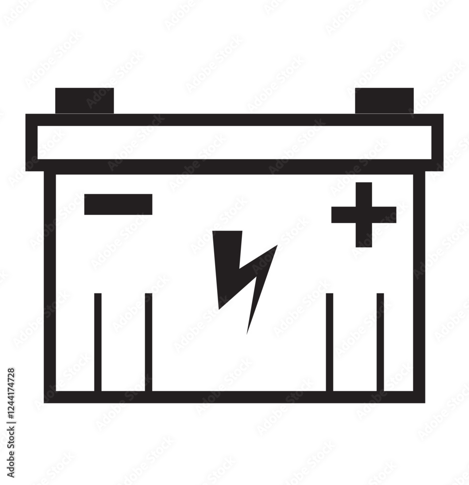 car battery icon or logo isolated sign symbol vector illustration. Energy power accumulator. Auto battery symbols. car battery icon or logo isolated sign symbol vector illustration. Energy power accumulator. Auto battery symbols.