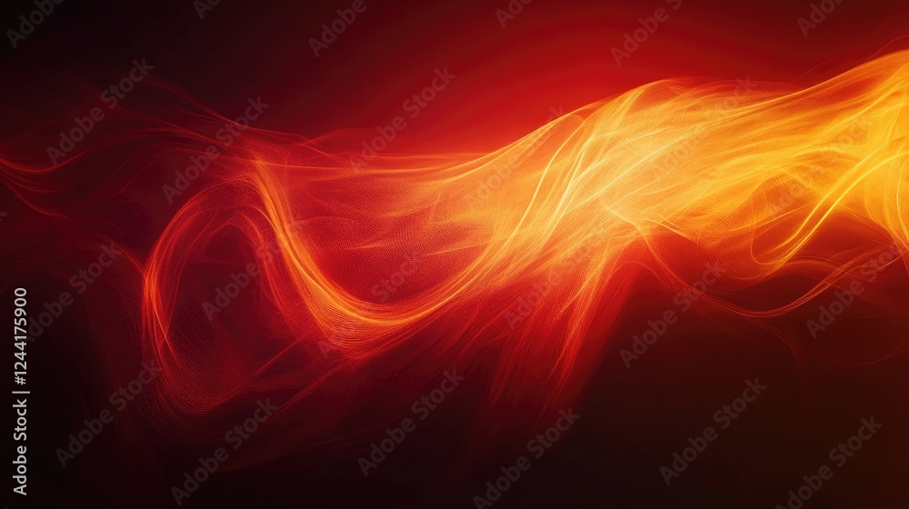 Obraz premium Minimalist design background with a golden amber gradient, transitioning into a deep fiery red, exuding elegance.