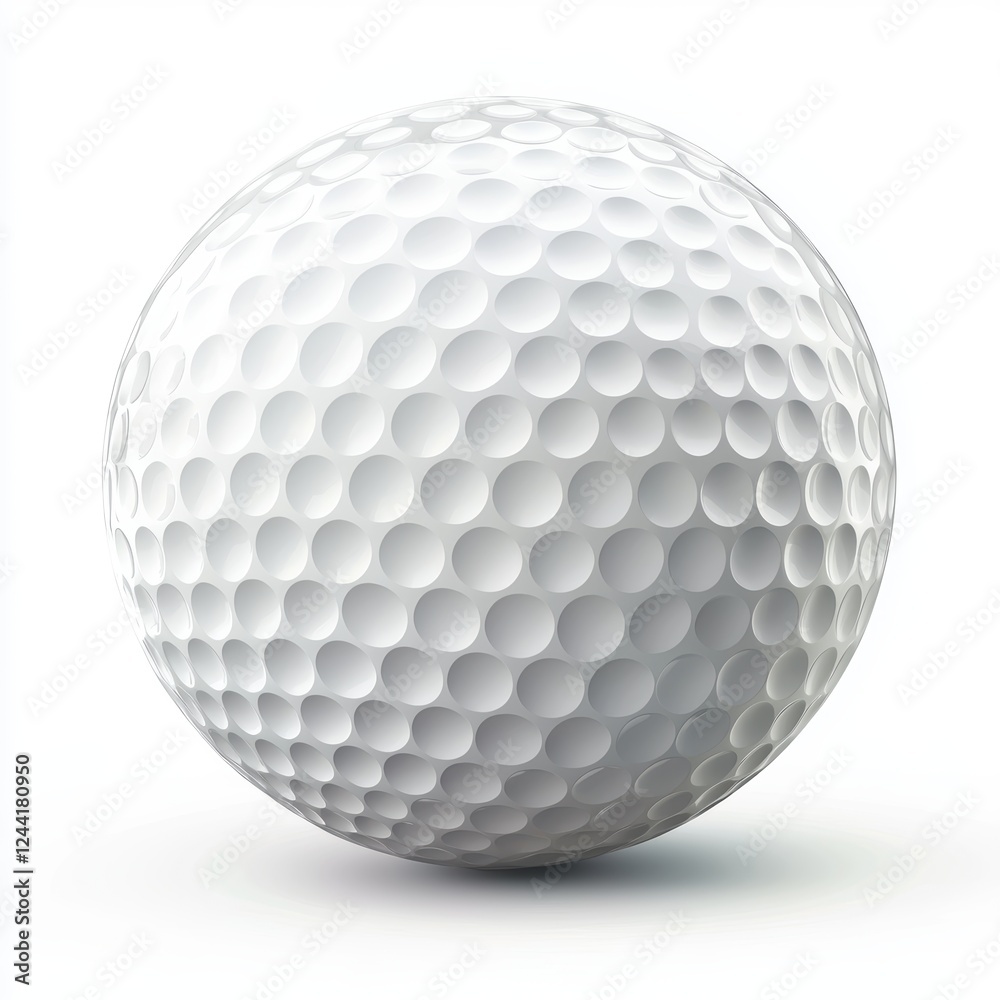 golf ball with dimples, isolated on white golf ball with dimples, isolated on white