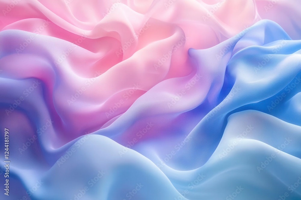 Obraz premium Abstract Gradient Pastel Background with Artistic Watercolor Waves and Multi-Colored Streams