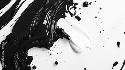 Minimalist black-and-white abstract background