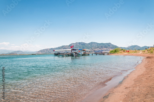 Iztuzu beach and Dalyan river delta, Turkey. photo