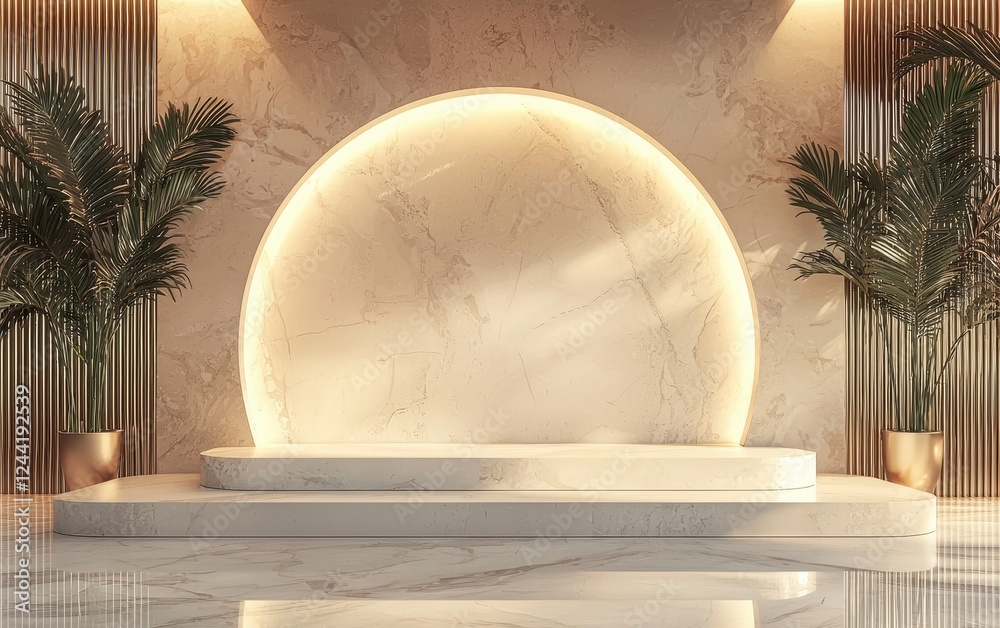 Fototapeta premium mockup on a luxury marble texture background