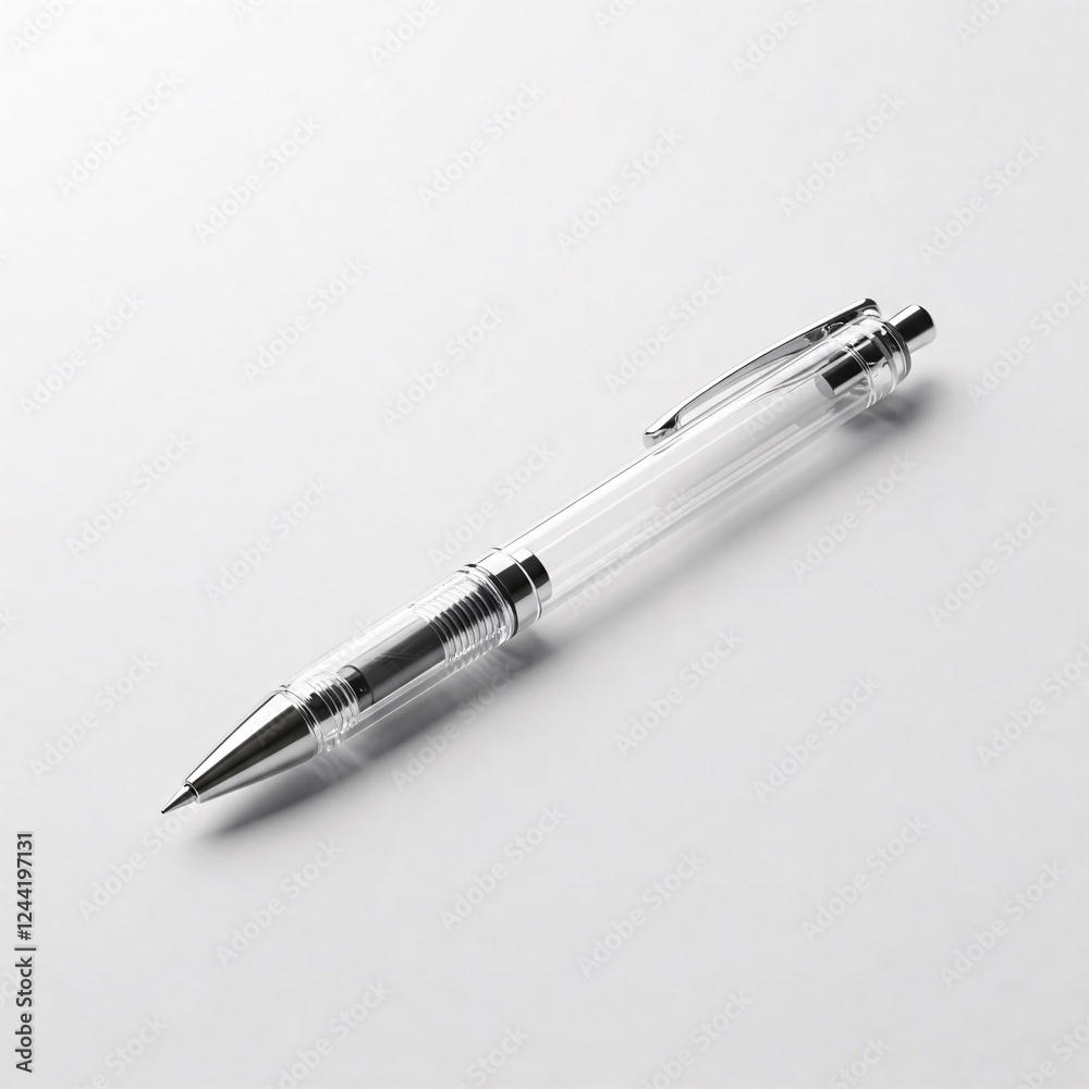 Fototapeta premium Ballpoint pen isolated on a white background. 3d render.