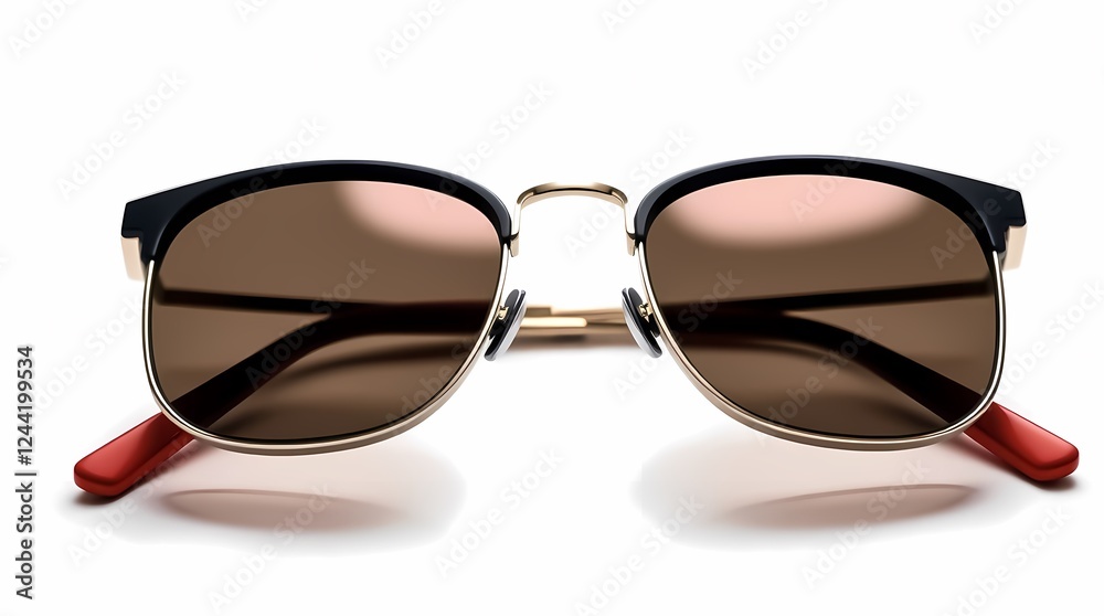 Classic stylish sunglasses with a trendy design and brown lenses. Generative AI Classic stylish sunglasses with a trendy design and brown lenses. Generative AI