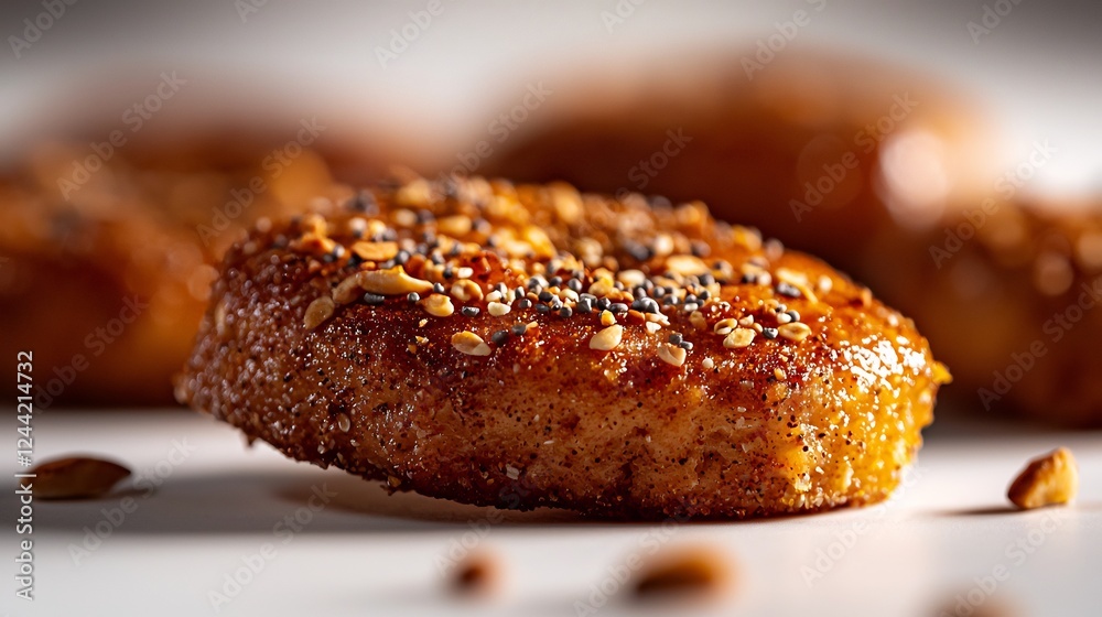 Close Up of Everything Bagels with Sesame and Poppy Seeds Close Up of Everything Bagels with Sesame and Poppy Seeds