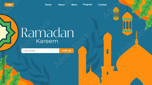 Ramadan landing page template design