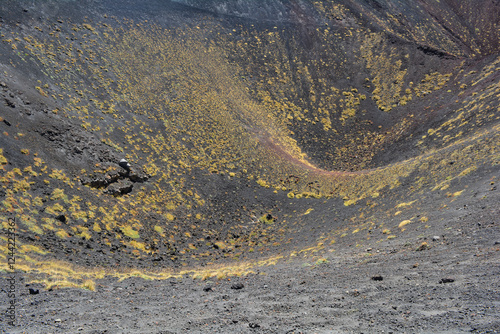 фотографія Mount Etna, an active stratovolcano on the east coast of Sicily, Italy, in the M