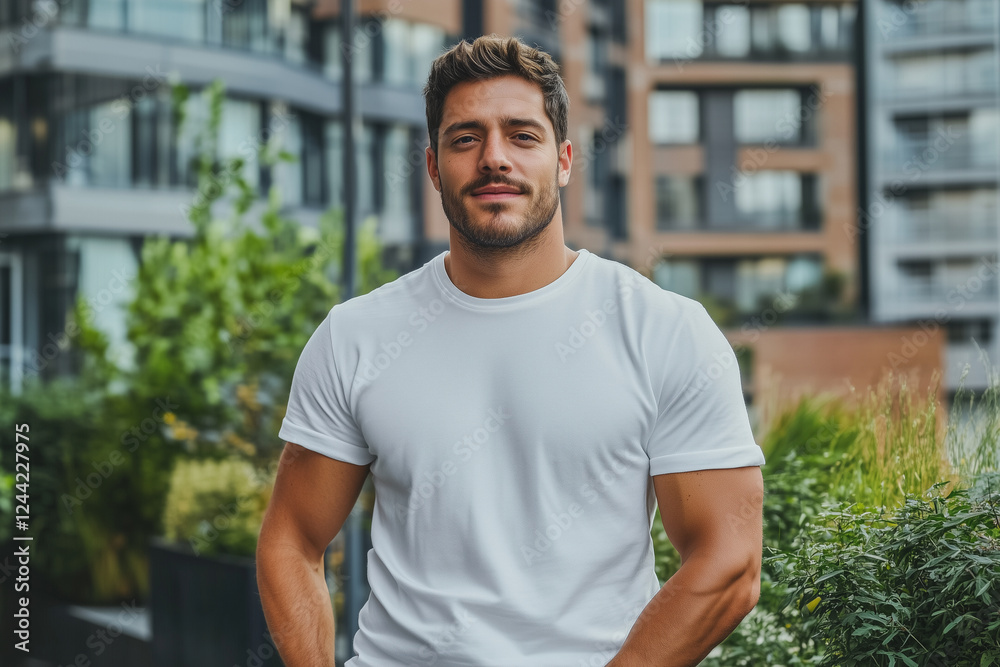 Man in a white shirt