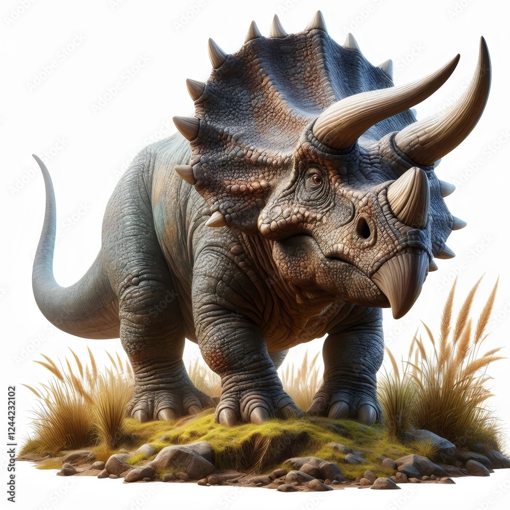 Fototapeta premium 3d triceratops, diceratops, dinosaur 