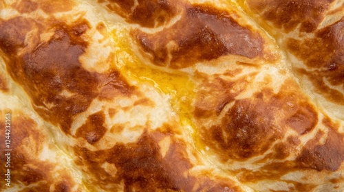 Closeup View of Deliciously Baked Pastry with Golden Crust and Buttery Texture