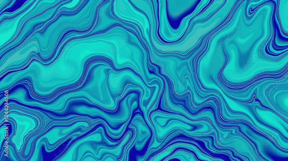 Fototapeta premium Fluidic Swirls: Abstract Liquid Color Symphony