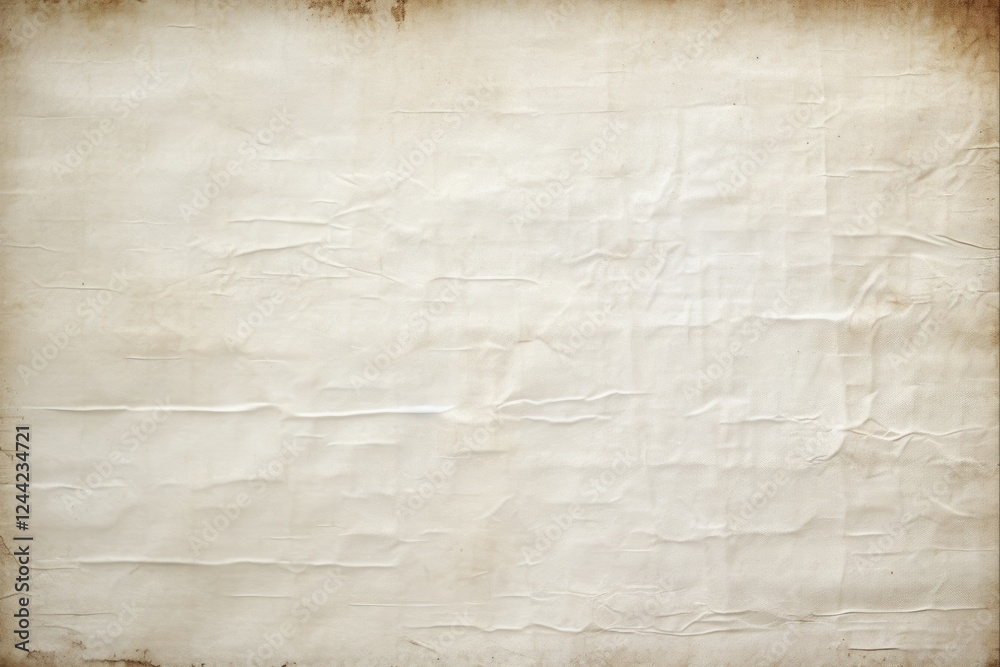 Fototapeta premium Aged Antique White Paper Texture Background for Art and Design: Blank Book Cover, Canvas, Cardboard and Clean Surface