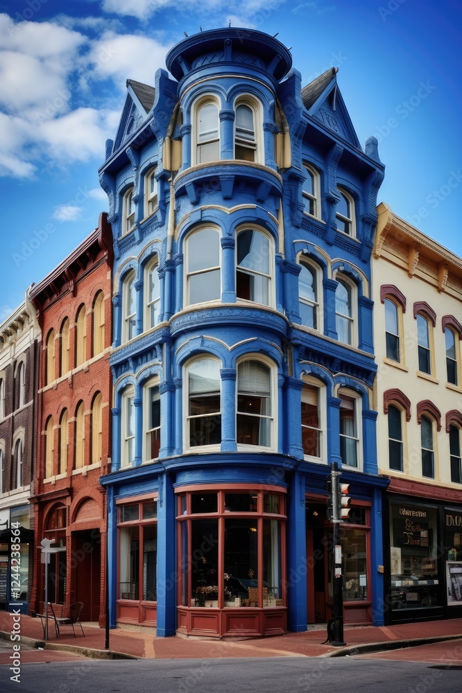 Beautiful and Colourful Architecture in Historic Downtown Staunton, Virginia Beautiful and Colourful Architecture in Historic Downtown Staunton, Virginia