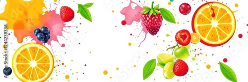 Fruity Splash: Paint the Town with Energy and Freshness