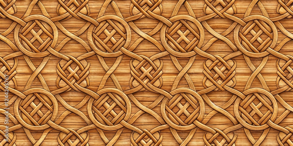 Seamless wood texture with intricate knot patterns, grain patterns, forest interior Seamless wood texture with intricate knot patterns, grain patterns, forest interior
