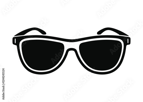 sunglass silhouette, Sunglass silhouette vector, sunglasses icon vector 