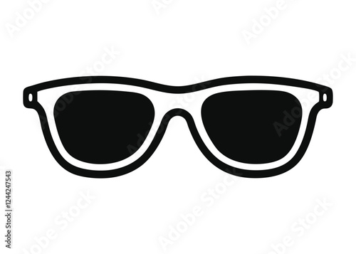 sunglass silhouette, Sunglass silhouette vector, sunglasses icon vector 