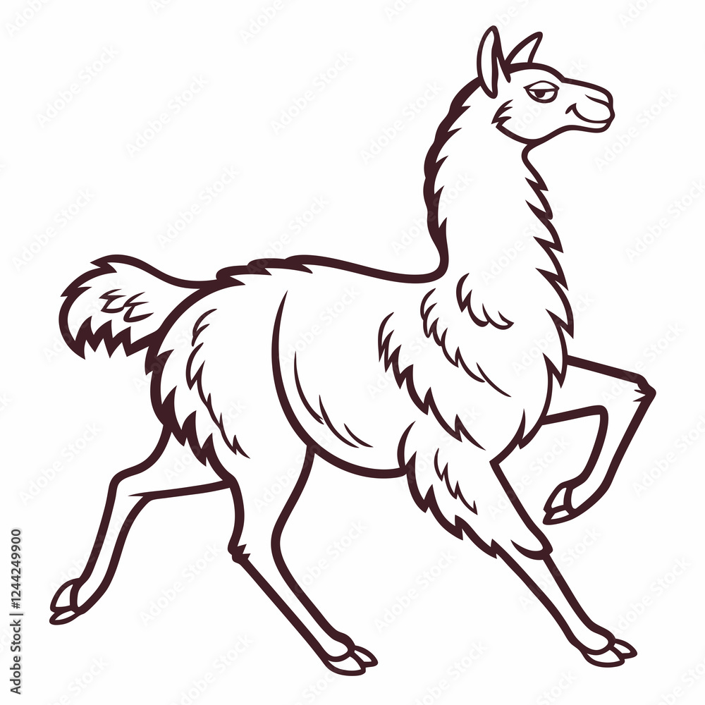 Creative animal icon Alpaca vector illustration
Creative animal icon Alpaca vector illustration