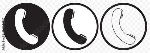 Phone outlined icon png for social media app. Eps 10.