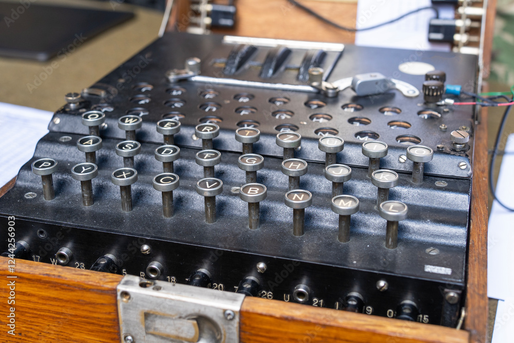Poster German Enigma machine encryption device from World War II – Wall ...