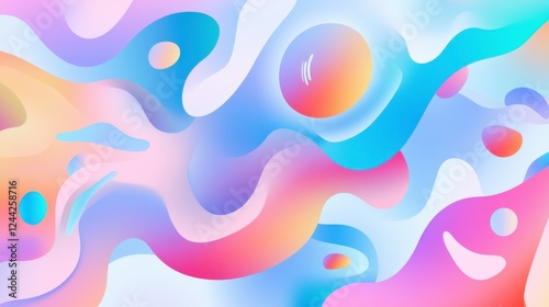 Stunning Abstract Fluid Design with Vibrant Colors
