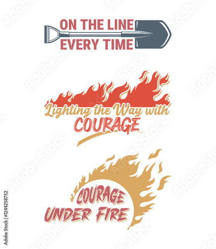 Firefighter Pride, Firefighter T-shirt design bundle. SVG design. Show appreciation for first responders with this fire rescue t-shirt, a tribute to those who risk their lives.