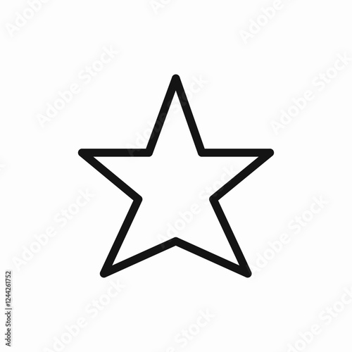 Star icon vector sign