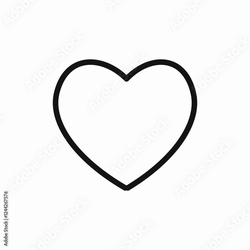 Heart icon vector sign
