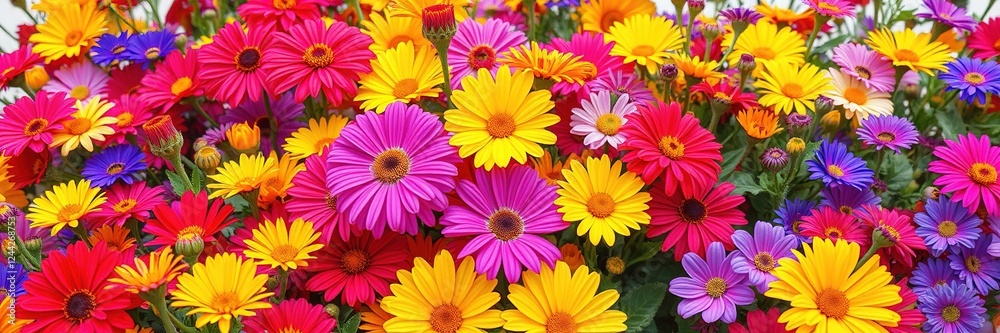 Fototapeta premium Graphically Enhanced Floral Garden
