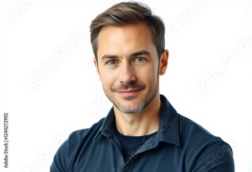 Male portrait with calm expression photo