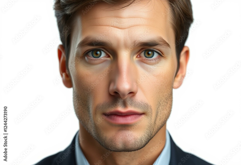 Fototapeta premium Male portrait with neutral expression