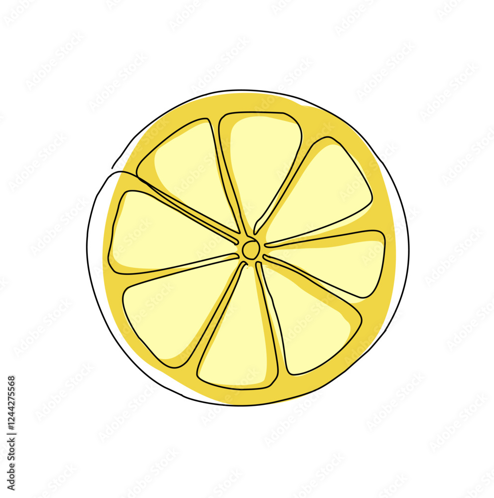 Lemon fruit in continuous line art drawing style. Orange fruit concept accompanied by lemon fruit in line art drawing. Vector art illustration. Lemon fruit in continuous line art drawing style. Orange fruit concept accompanied by lemon fruit in line art drawing. Vector art illustration.