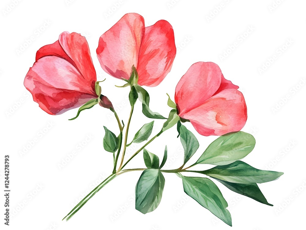 Vibrant Sweet Pea Blooms in Elegant Floral Arrangement Vibrant Sweet Pea Blooms in Elegant Floral Arrangement