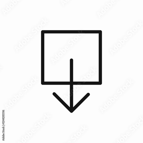 Download file arrow vector sign